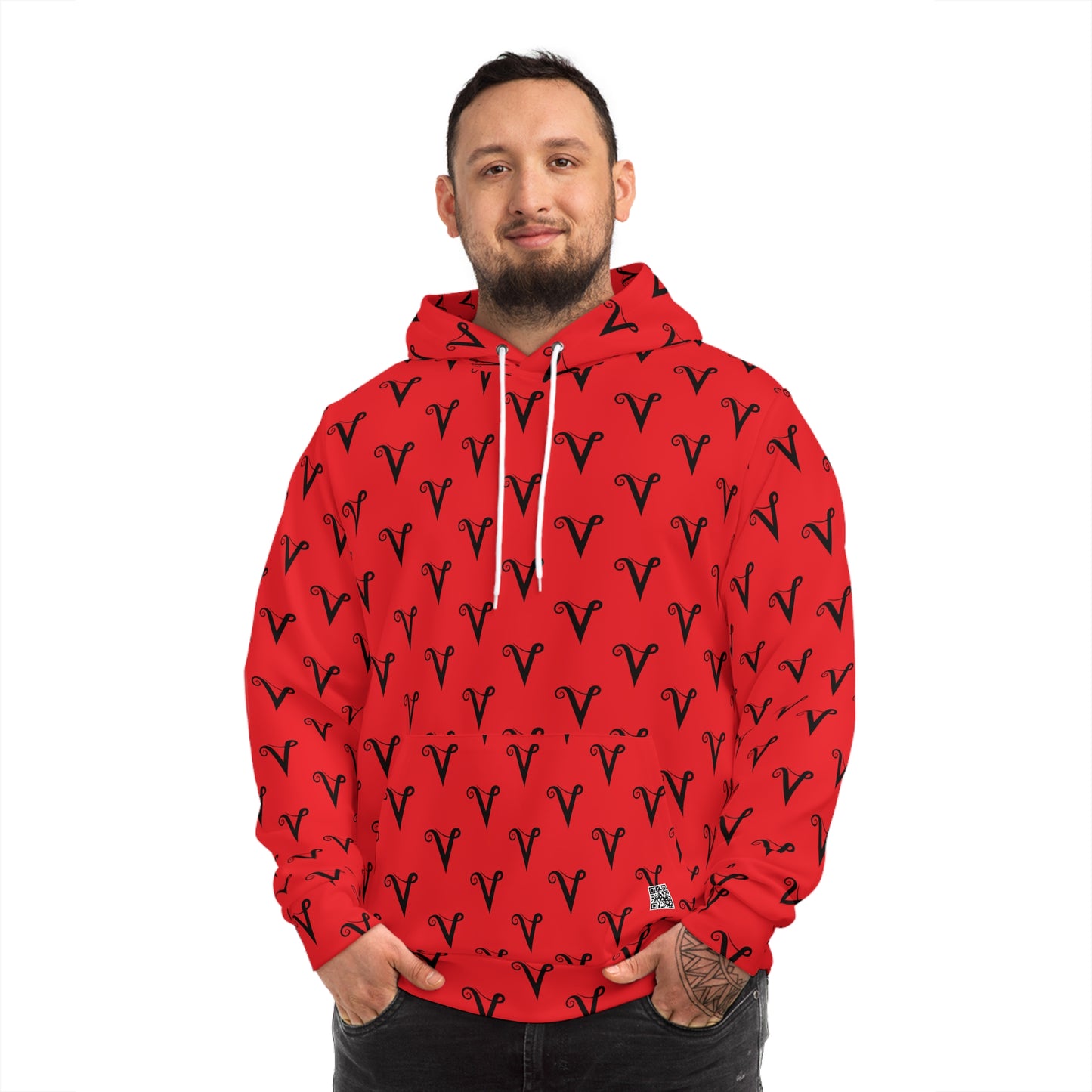 V Logo Unisex Hoodie