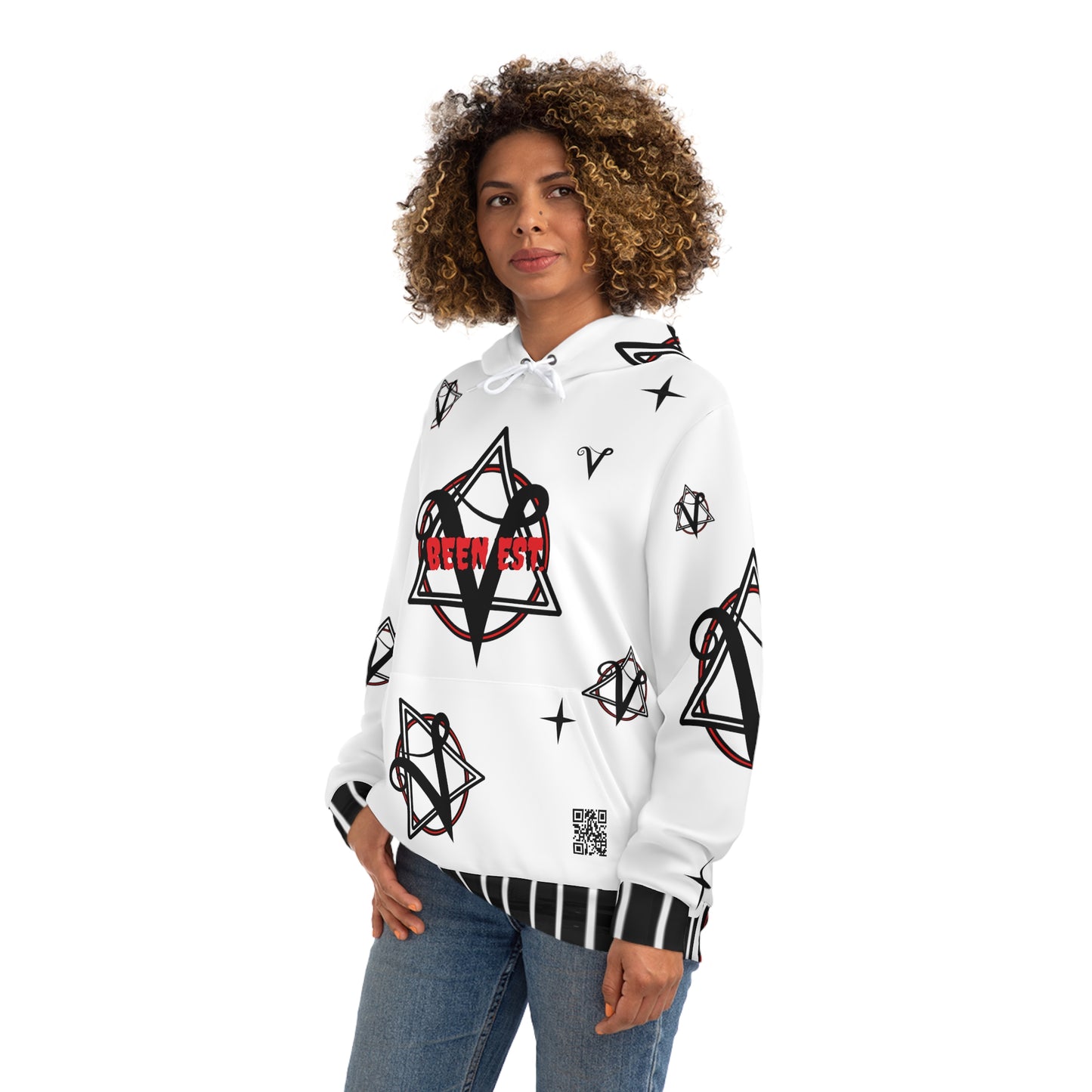 Velegram White Unisex Hoodie