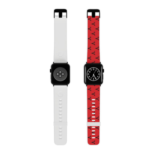 V logo monogram Watch Band for Apple Watch