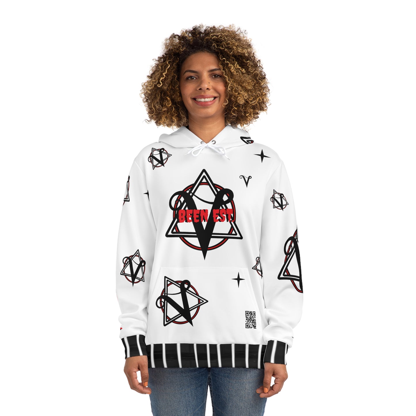 Velegram White Unisex Hoodie