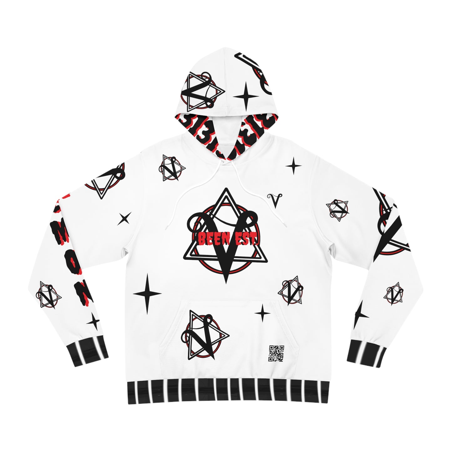 Velegram White Unisex Hoodie