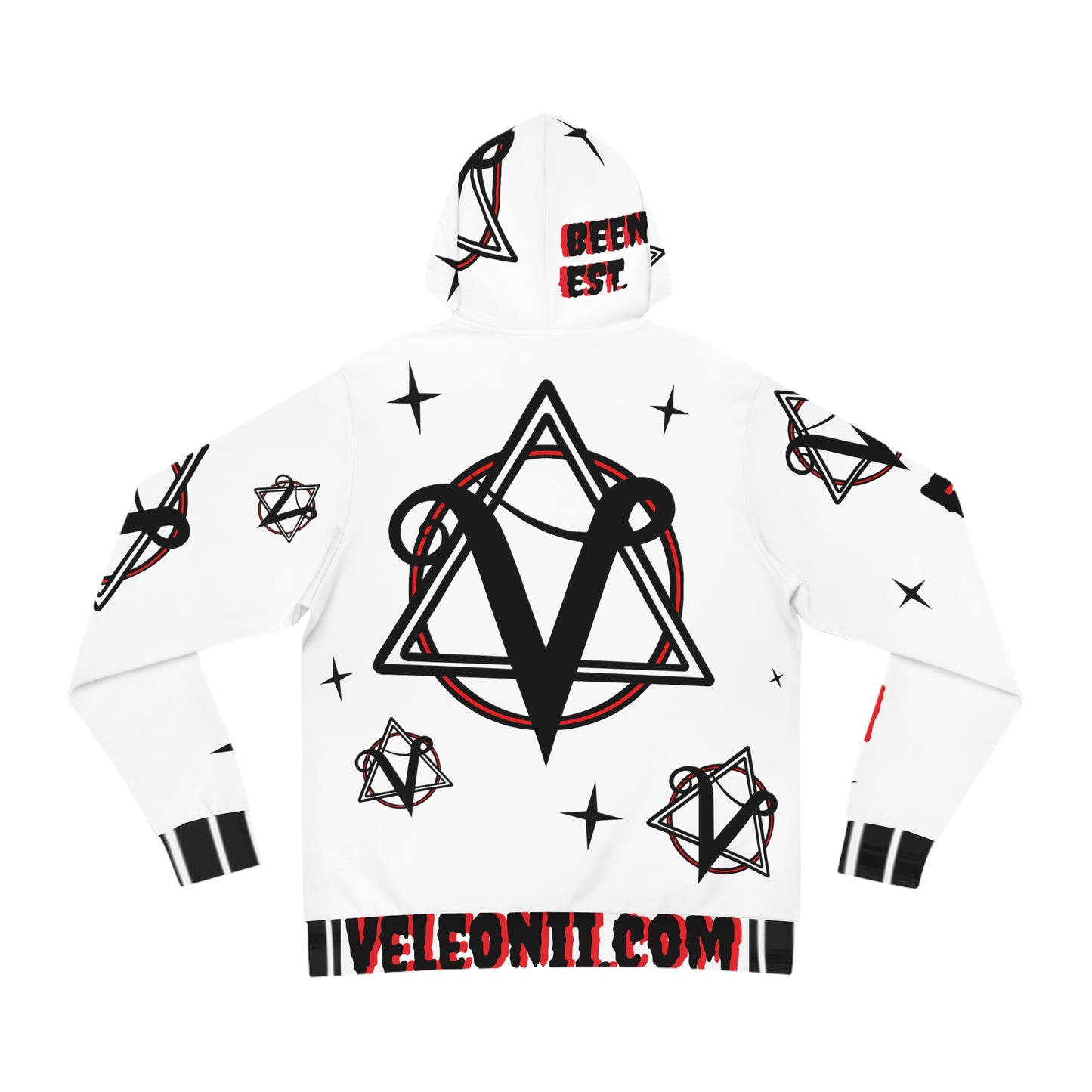 Velegram White Unisex Hoodie